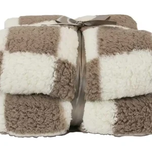 Unique Living Check plaid - White Taupe Reso Gratuito