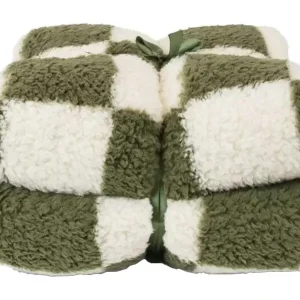 Unique Living Check plaid - White Winter Green Spedizione Espresso