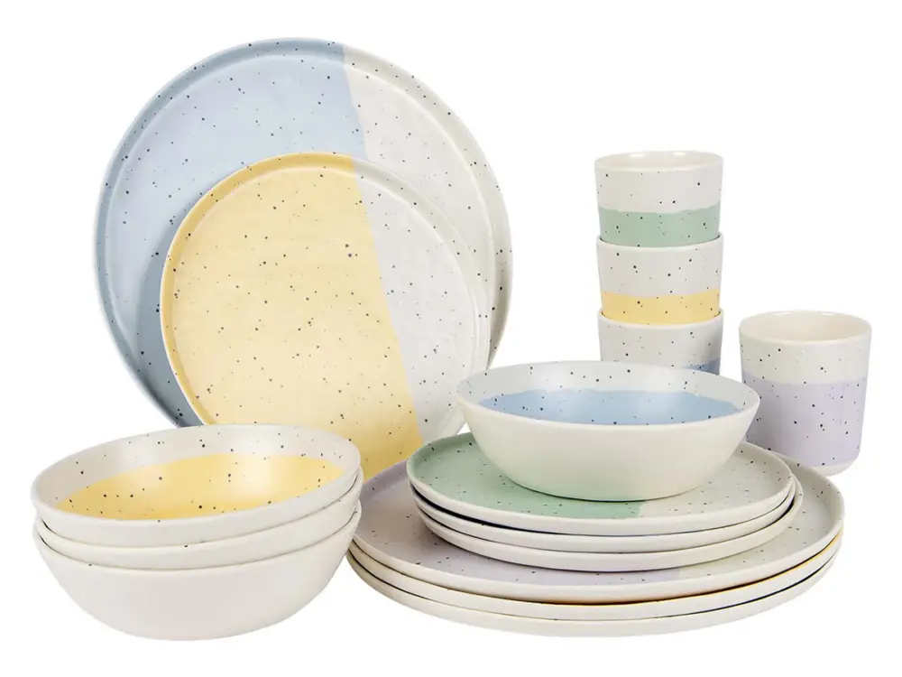 Affare Bo-Camp Pastel Annecy set di stoviglie - 16 pezzi