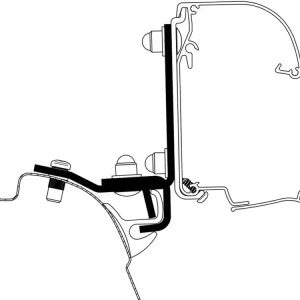 Thule adattatore 4200 VW T5/T6 Brandrup Top Rail Solo Oggi