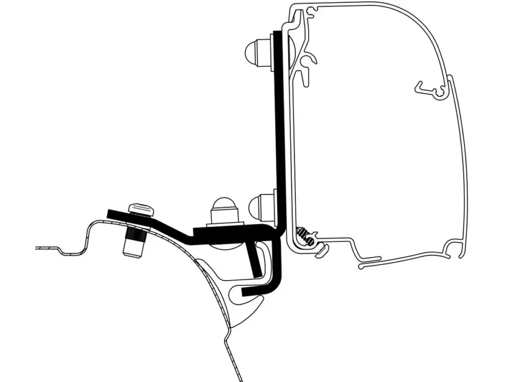 Thule adattatore 4200 VW T5/T6 Brandrup Top Rail Solo Oggi