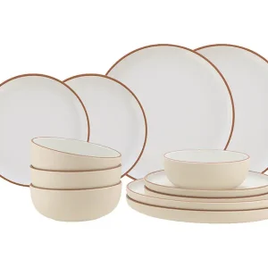 Professionale Travellife Avila Chalk White set di stoviglie - 12 pezzi