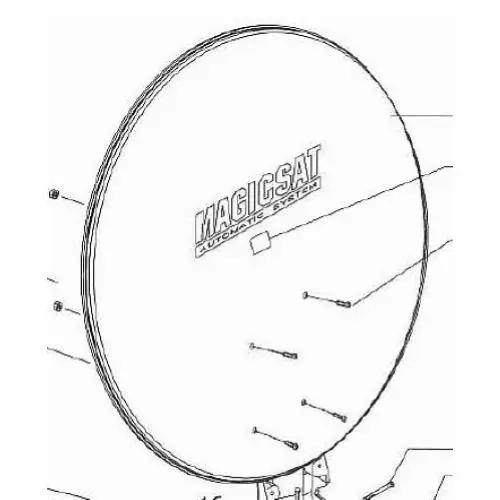 Professionale 03676 DISCO DI RICAMBIO PER ANTENNA SATELLITARE TELECO MAGICSAT 65CM