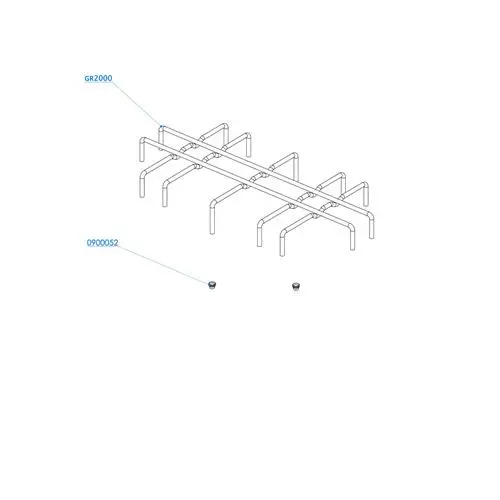 Sconto 105310239 GRIGLIA CROMATA PER PIANO COTTURA SMEV 2212 2200