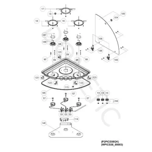 105313752 COPERCHIO IN VETRO PER PIANO COTTURA EK2000 Compra Online