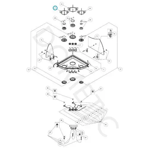 407145133 GRIGLIA ACCIAO INOSSIDABILE PER PIANO COTTURA CE09 Offerta Speciale
