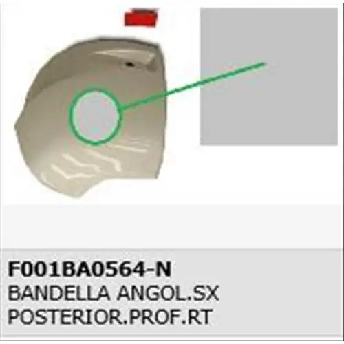 Bestseller ANGOLARE PARAURTI POST. SX ROLLER TEAM F001BA0564-N