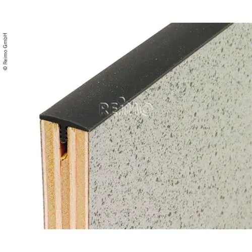 BORDO IN PVC A T GRIGIO SCURO 15MM Di Tendenza