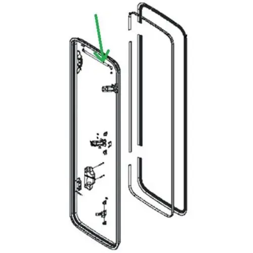 BRACCETTO CON FISSAGGI 543 MM_PORTA SEITZ CARAD-RPLUS BG1540 Ordina Subito
