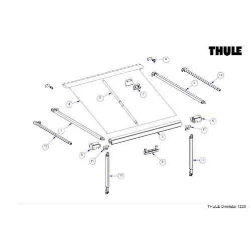 BRACCIO DX PER TENDALINO THULE 1200 3.50-3.75 Bestseller