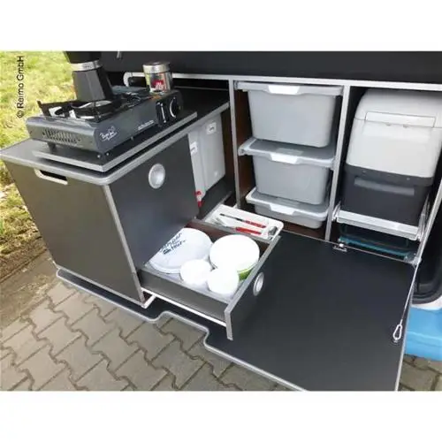 CAMPINGBOX L ALLESTIMENTO MULTIFUNZIONALE PER T5/T6/VITO/TRAFIC/VIVARO Super Prezzo