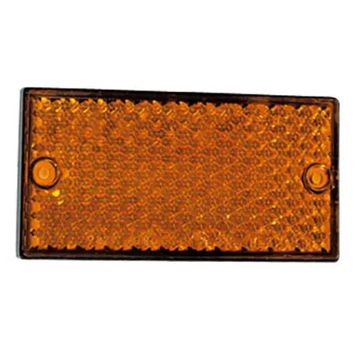CATARIFRANGENTE RETTANGOLARE ARANCIO DIM 105X54MM PER CAMPER CARRELLI E CARAVAN A VITE Economico