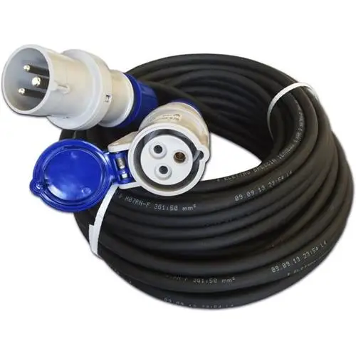 CAVO RETE 230V 15MT A NORMA CEE17 3 X 1,5MM IN VINILE Solo Oggi