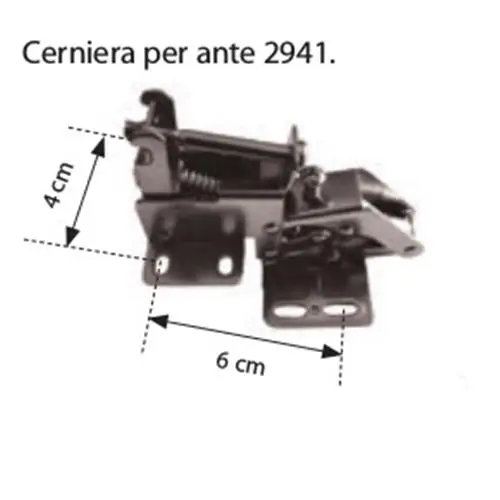CERNIERA IN ACCIAIO CON MOLLA PER ANTINE 2941 A Buon Prezzo