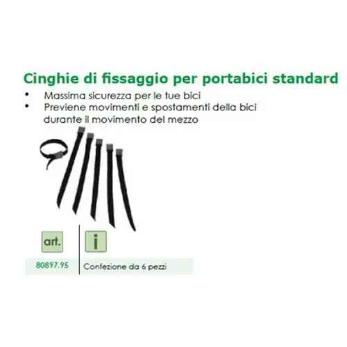 CINGHIE DI FISSAGGIO PER PORTABICI STANDARD CONF. 6PZ Compra Online