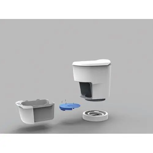 Novità CLESANA C1 WC SENZ'ACQUA BASE ROTONDA