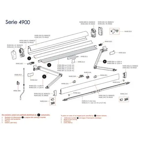 COPPIA GUSCI DX+SX PER TENDALINO THULE 4900 ANODIZZATO Soddisfatti O Rimborsati