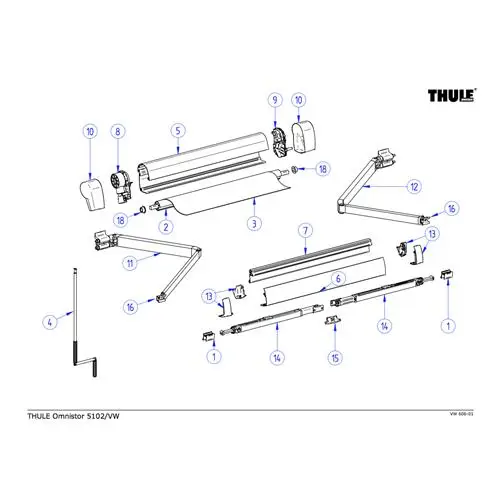 Affare COPPIA GUSCI DX+SX PER TENDALINO THULE 5102 ANTRACITE