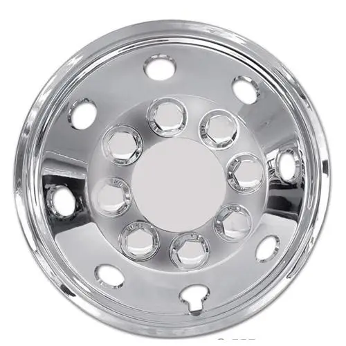COPRICERCHI CONVESSI CROMATI 16" 4PZ Professionale