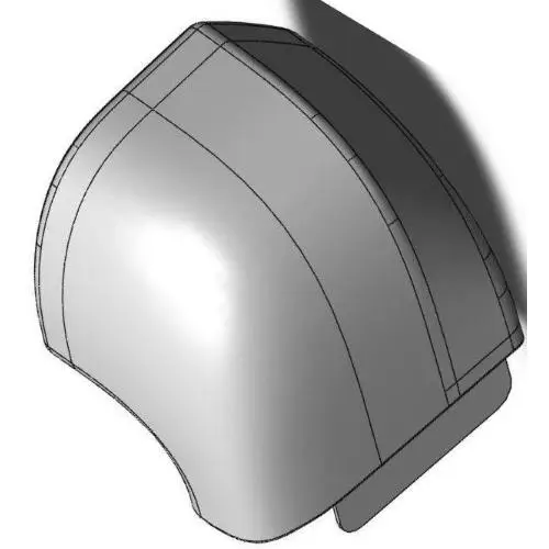 Super Prezzo CURVA SUPERIORE POSTERIORE DX COL. FIAT 249 MP-01272/I