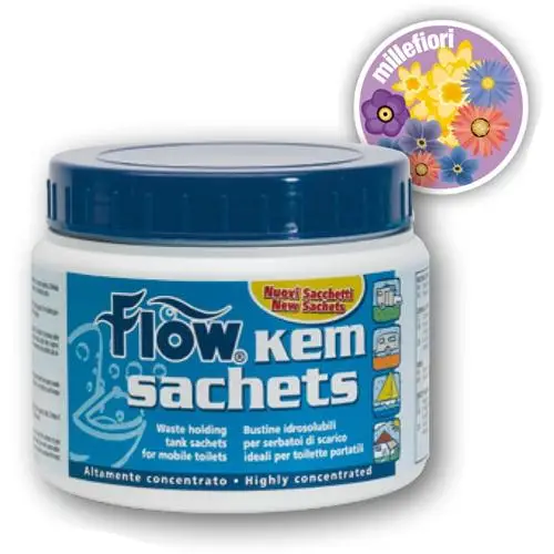 DISGREGANTE PER WC FLOW KEM SACHETS 15 BUST. Nuovo Arrivo