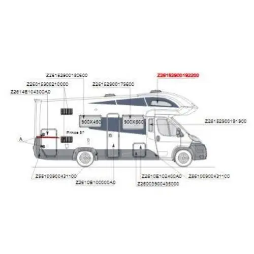 FINESTRA MANSARDA POLYPLASTIC SAGOMATA PRINCE S.2009 9310001913 Nuova Collezione