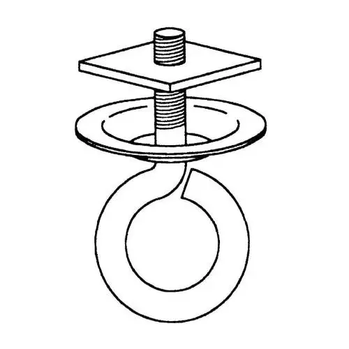 A Buon Prezzo GANCI PER TENDE FERMO PER BINARIO A "C" CON ANELLO