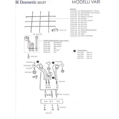 Più Venduto GRIGLIA SMALTATA PER 900/902/800-921 (SX/DX) SMEV R122.001 1053110159