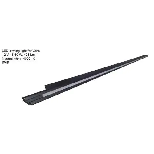 Reso Gratuito GRONDAIA PARAPIOGGIA VAN PRO CON LUCE LED PER DUCATO X250/X290 NERO CM 150