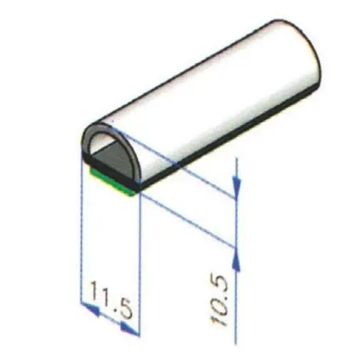 Novità GUARNIZIONE PER PORTE E SPORTELLI GAVONI PIANA BASE 11.5MM CONF 4MT