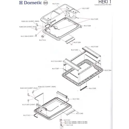 Bestseller HEKI 1/3/4 GUARNIZIONE S/VENT OLD R285.025 9104102883