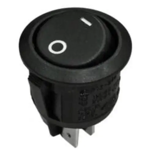 Promozione INTERRUTTORE BIPOLARE TONDO DIAM 20MM NERO