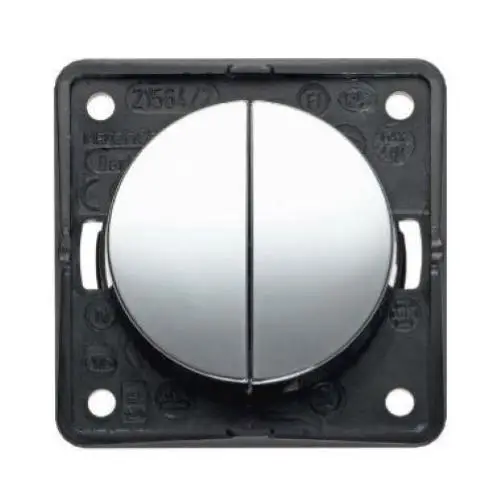 Promozione Esclusiva INTERRUTTORE DOPPIO UNIPOLARE CROMO LUCIDO BMC2N/CL