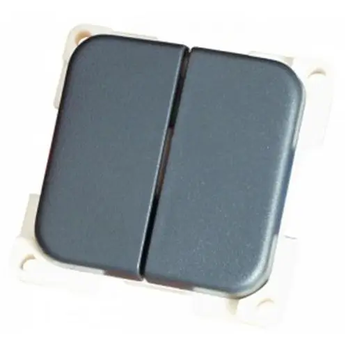 Super Prezzo INTERRUTTORE UNIPOLARE DOPPIO GRIGIO MC2N/G