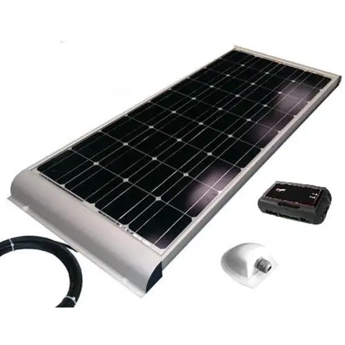 KIT PANNELLO SOLARE MONOCRISTALLINO 100W SOLENERGY SUPPORTI INTEGRATI + SCE320B MPPT BLUETOOTH Ordina Subito