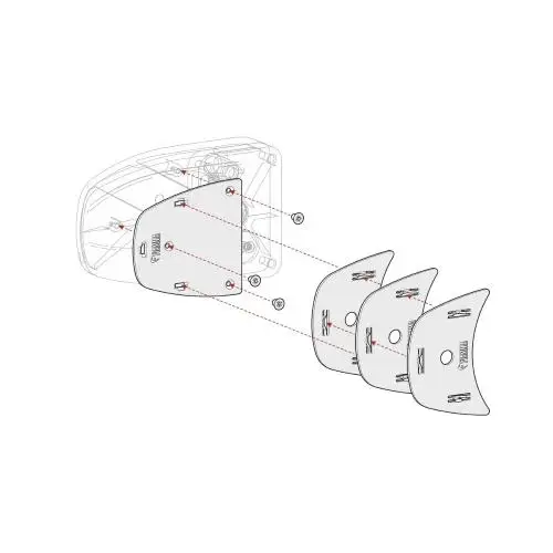 KIT SPESSORI PER SAFE DOOR SPACER KIT SAFE DOOR WHITE >2017 08230-01- Vendita Finale