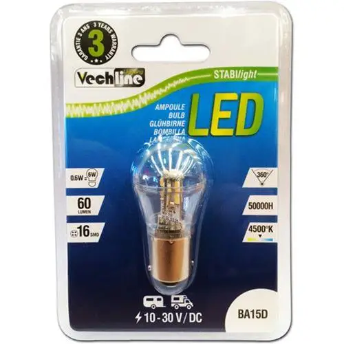 LAMPADA LED BA15D 1157 3528 P21W 12V 16 LED SMD LUCE BIANCO NEUTRO Bestseller