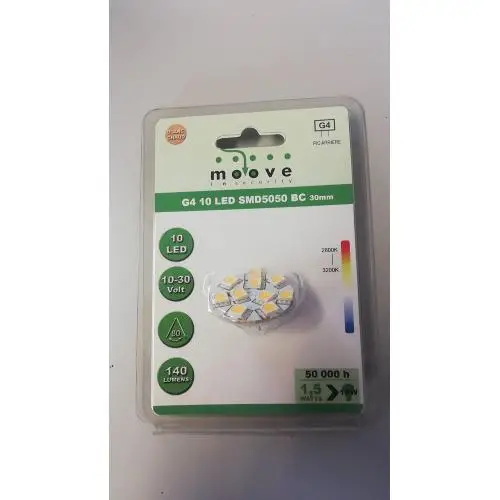 LAMPADA LED G4 10 LED 140 LUMEN ATTACCO POSTERIORE Non Perdere