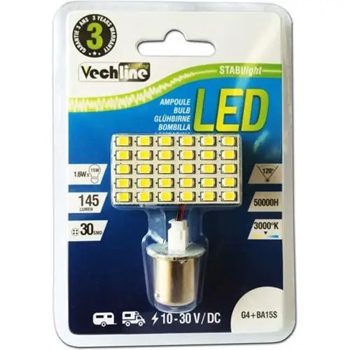Scelto Dai Clienti LAMPADA LED G4 – BA15S 30 LED SMD PER PLAFONIERE 10-30V