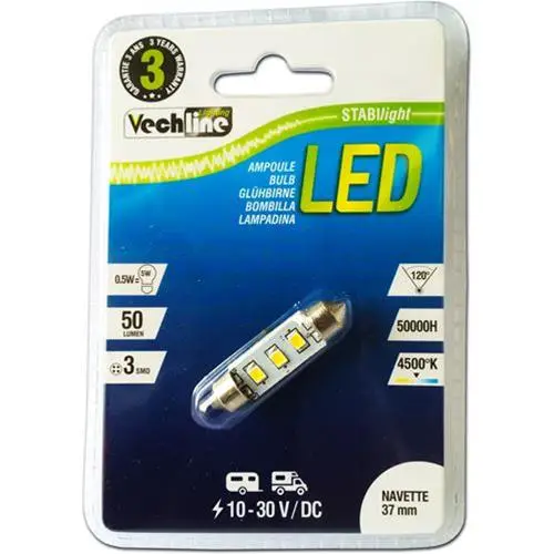 LAMPADA LED TIPO SILURO 14X36MM 0.5W 10-30V Spedizione Espresso