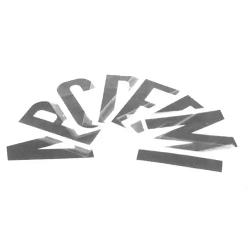 LETTERA ADESIVA 8CM TARGA "D" NERA Compra Adesso