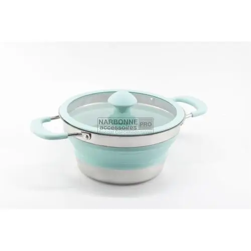 PENTOLA PIEGHEVOLE IN SILICONE 24CM Soddisfatti O Rimborsati