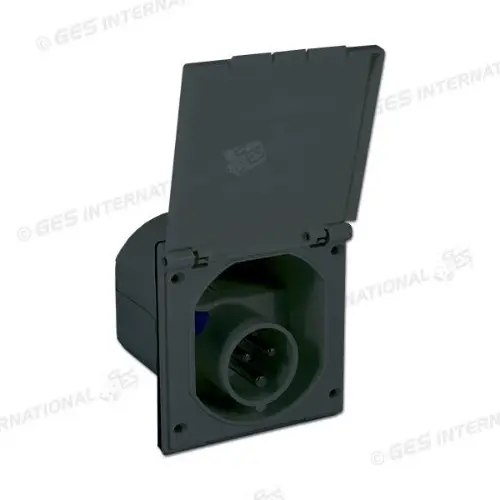 Compra Adesso PRESA DI CORRENTE MASCHIO FISSA 230V FORO DIAMETRO 90MM NERA