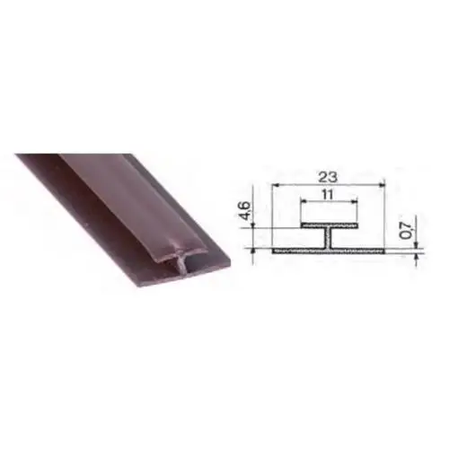 Saldi PROFILO IN PVC A I GRIGIO 23X2600MM
