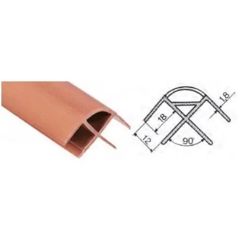 Direttamente Dal Produttore PROFILO IN PVC ANGOLARE PER PANNELLI DA 12MM LEGNO 2200MM