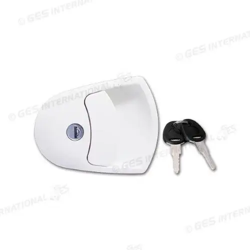 Compra Online SERRATURA M1 TRAPEZOIDALE BIANCA SOLO PARTE ESTERNA