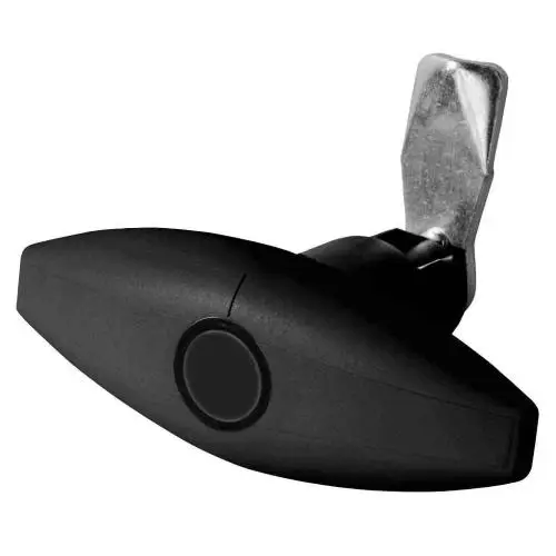 SERRATURA PER PORTELLONE ELLIPSE LUNGA 110X42 NERA Più Venduto