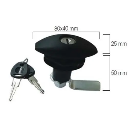 SERRATURA PUSH PER PORTELLONE BIANCA 80X40MM Non Perdere