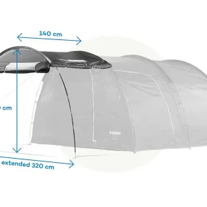 Canopy 5 Places Dk Grey A Buon Prezzo