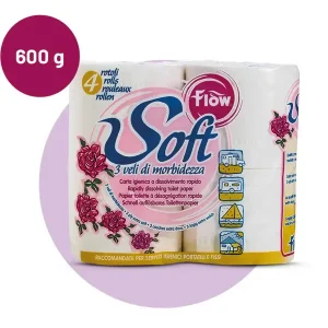 Di Tendenza Flow Soft Carta Igienica 4 Rotoli